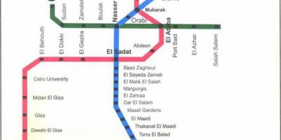 Kairon metro kartta