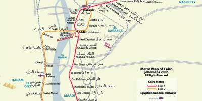 Kairon metro kartta 2016