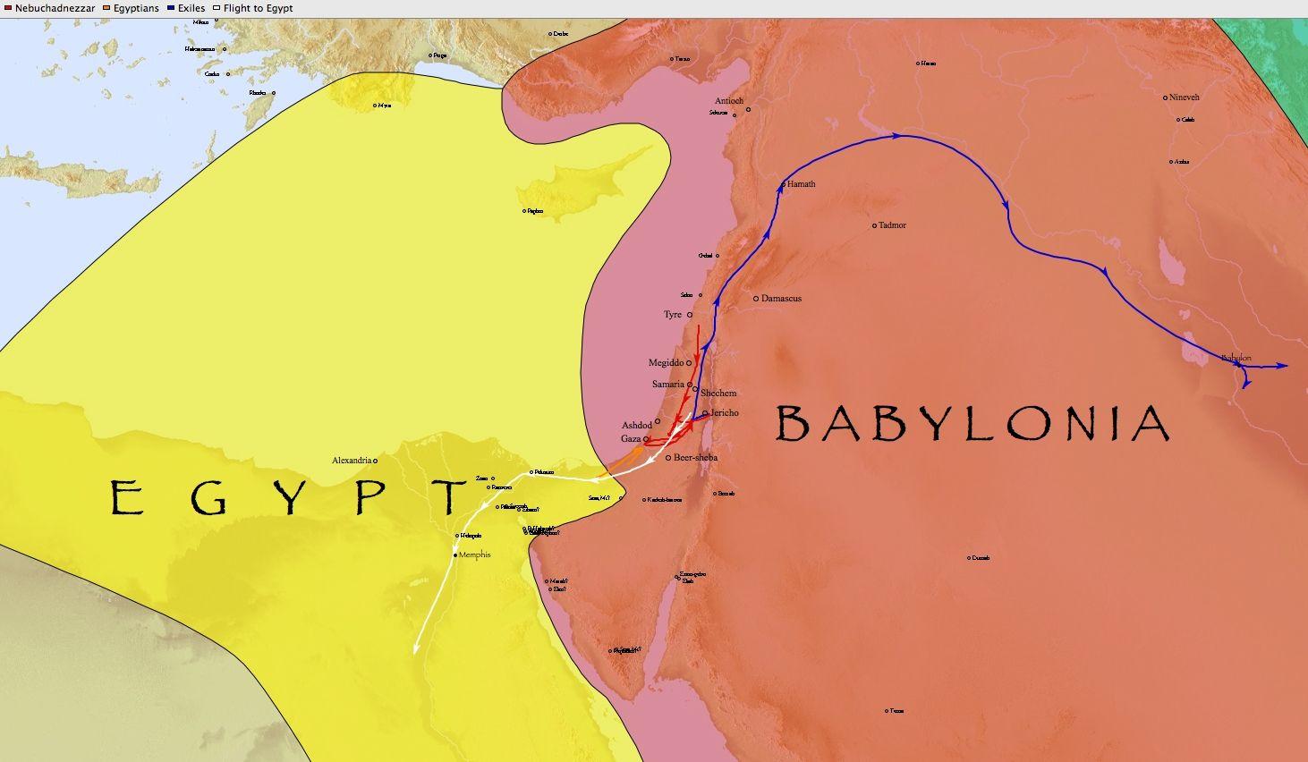 Babylon egyptin kartta - Kartta babylon, egypti (Egyptin)