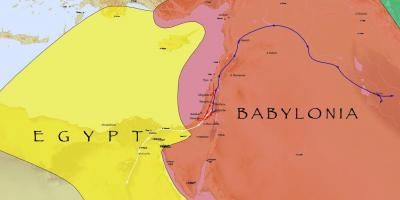 Map of babylon egyptin